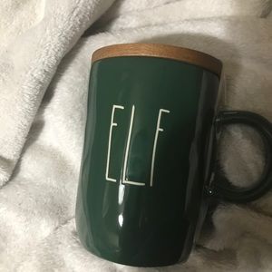 Rae Dunn green “Elf” mug